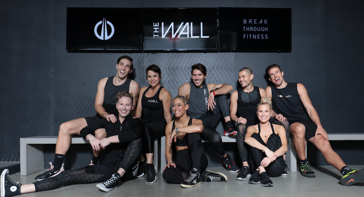 group of trainers at the wall fitness in LA